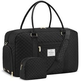 Travel Duffle Bag, Weekender Bags for Women with Shoe Compartment, Carry on Overnight Bag with Toiletry Bag & Wet Pocket, Hospital Bags for Labor and Delivery