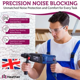 Heather Safe Soft Bullet Earplugs - 100 Pairs - Ultra Soft Noise Cancelling for Snoring, Construction or Factory Work, Studying, Motorcyle, Loud Noise, Concerts, Foam Disposable Ear Plugs for Sleep