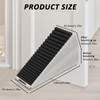 BYH 2pcs Heavy Duty Metal Door Stoppers Wedge, Adjustable Spring