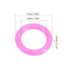 PATIKIL 2 cm OD 1.5 cm ID Loose Leaf Rings,