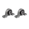 Jopto 2Pcs Bearing KP08 Pillow Block 8mm Zinc Alloy Auto