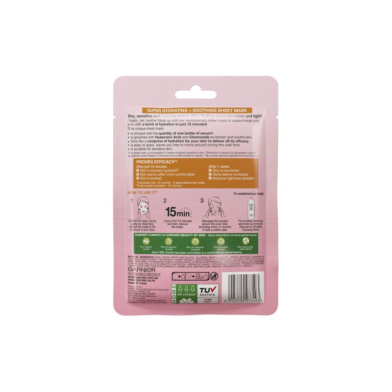Garnier SkinActive Hydra Bomb Tissue Face Mask Chamomile