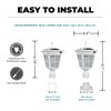 Kemeco ST4311AQ-W Solar Post Light Outdoor, Dusk to Dawn Bright