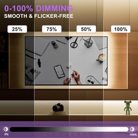 MIWISE COB LED Strip 20ft/6.1m,CRI 90+ Natural White 4000K High Lumen Super Bright Flexible DC24V LED Tape Light,for Cabinet Home Office DIY Lighting Projects(Adapter&Controller NOT Included)