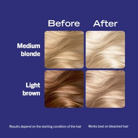 Schwarzkopf LIVE Intense Lightener, Permanent Blonde Bleach Hair Dye, With Brigtening Oil Booster, Lifts Hair Up To 8 Levels - Absolute Platinum 00A