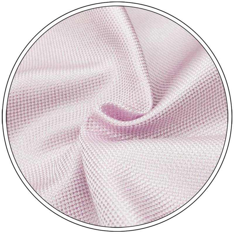 S&W SHLAX&WING Men's Tie Solid Pink Classic Wedding Party Silk,