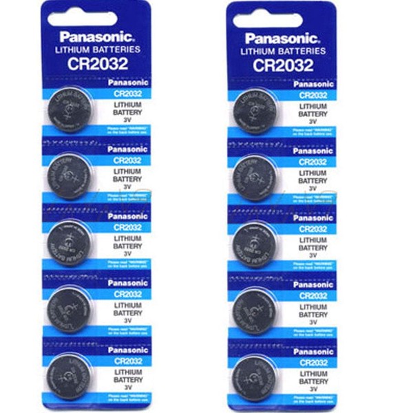Panasonic CR2032 3 Volt Lithium Battery, Pack of 20(4 Packs of 5)