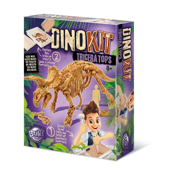 Buki France 439TRI Dino Kit - Triceratops Dinosaur Toy. Prehistoric