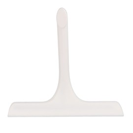 Glass Wiper with Non Slip Handle Silicone Window Cleaner Squeegee for Bathroom Windows Kitchen Mirror White