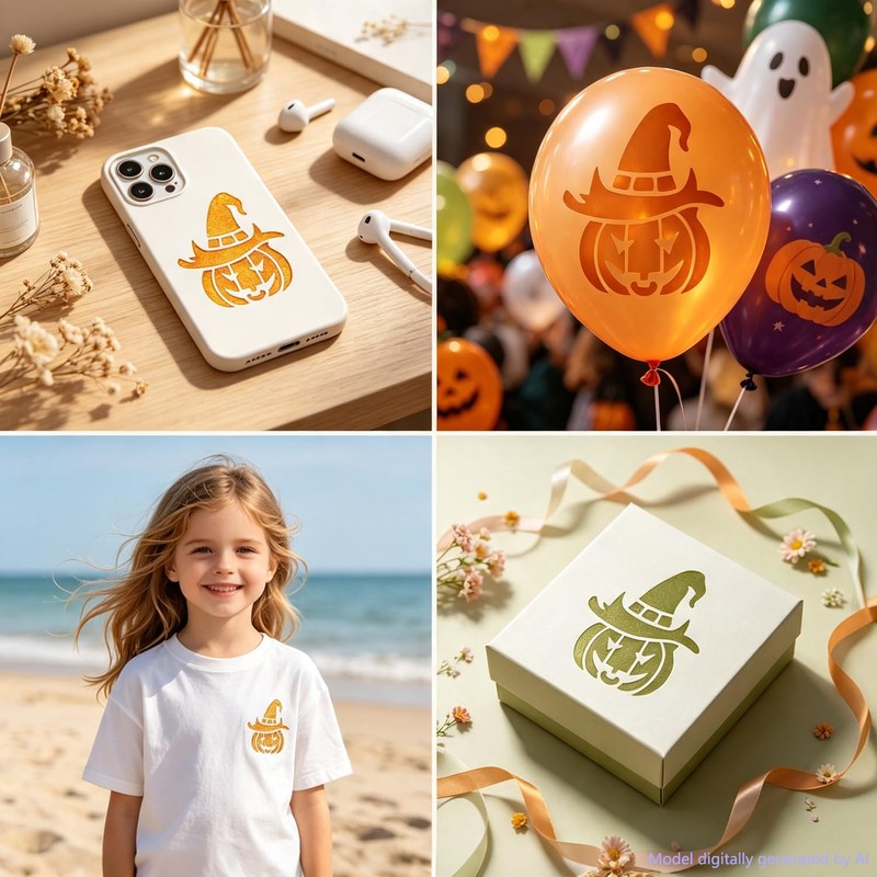 56Pcs Halloween Stencils for Painting, Spooky Stencils 3×3 Inch
