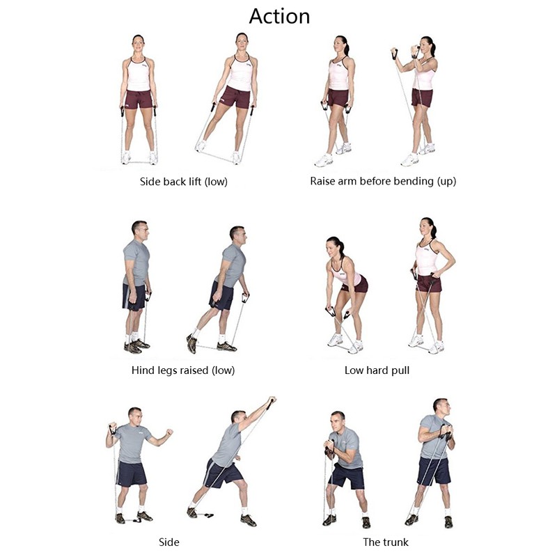 Pulling Rope Resistance Belt Twisting Elastic Rope Arm Strength Training