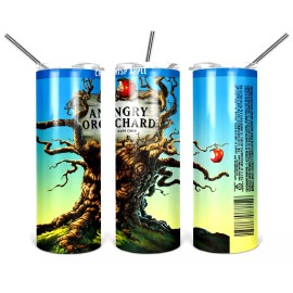 Unbranded Angry Orchard Crisp Apple Hard Cider Multicolor 20 oz Insulated Tumbler Lid New