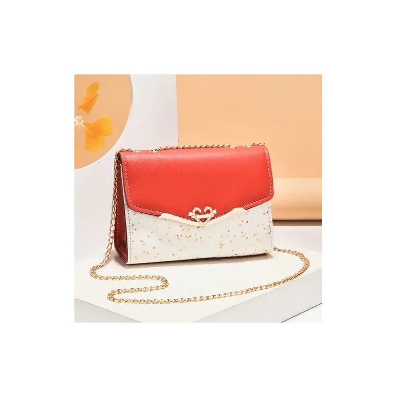 Bolso De Mano Para Mujer Crossbody Exquisit Cuadrado Pequeño Rojo