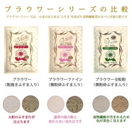 Kinoshita Flour Milling 3 Types of Strong Bread Flour, 26.5 oz (750 g) x 3 Bags (8.8 oz (250 g) x 3 Bags) (Wheat Flour, Strong Flour, Whole Grain Flour)