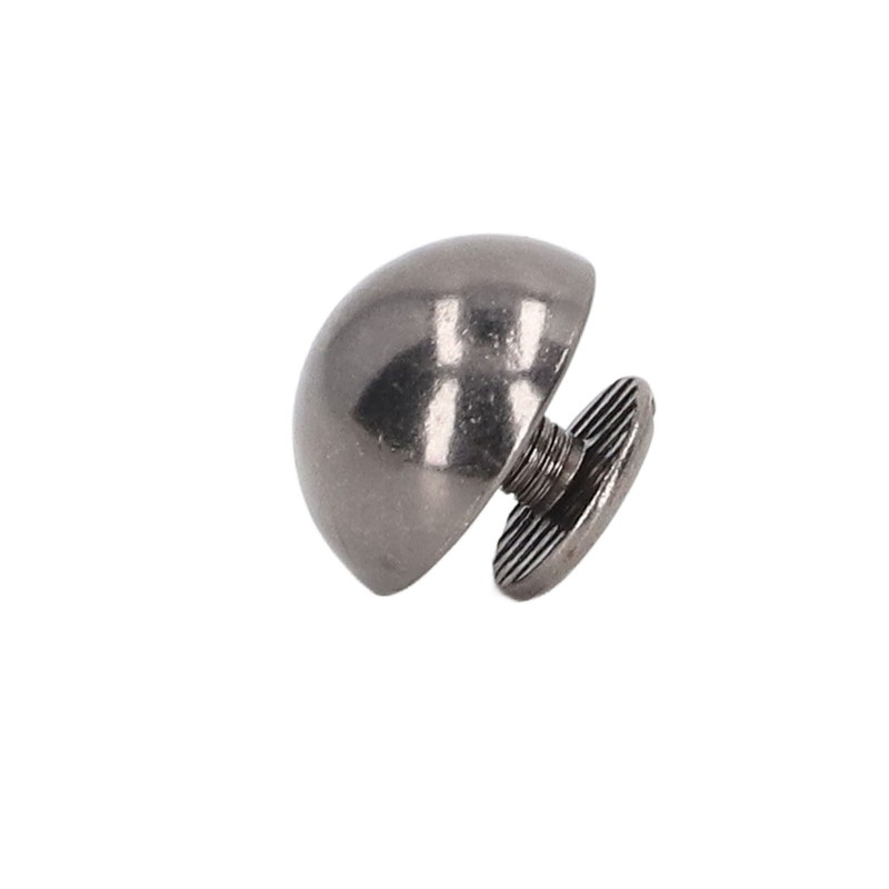100 Sets Mushroom Rivets Round Head 10mm Electroplating Semicircle Alloy