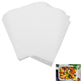 Joyfair Baking Paper 100 Sheets, Rectangular, Waterproof, Greaseproof, Non-Stick Baking Paper Cuts, 40.3 x 30.2 cm, Wax Paper, Cheese Paper for Burgers, Pizza, Sandwiches, Meat, White