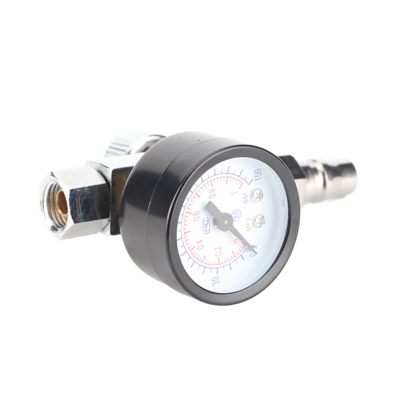 Mini Adjustable Spray Gun Air Regulator With Pressure Gauge Diaphragm