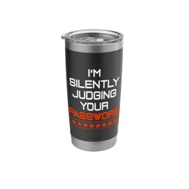 Cybersecurity Funny Information Technology IT Computer Tech Stainless Steel Insulated Tumbler
