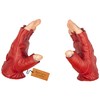 High Quality Red Sheepskin Fingerless Gloves - Comfortable, Durable and