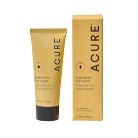 Acure  Crema Iluminadora diaria  Hidrata, refuerza la barrera cutnea y unifica el tono de la piel, 50 ml