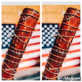 Unbranded 2 PACK— "Lucille"  REAL Negan Hardwood Replica-Apocol