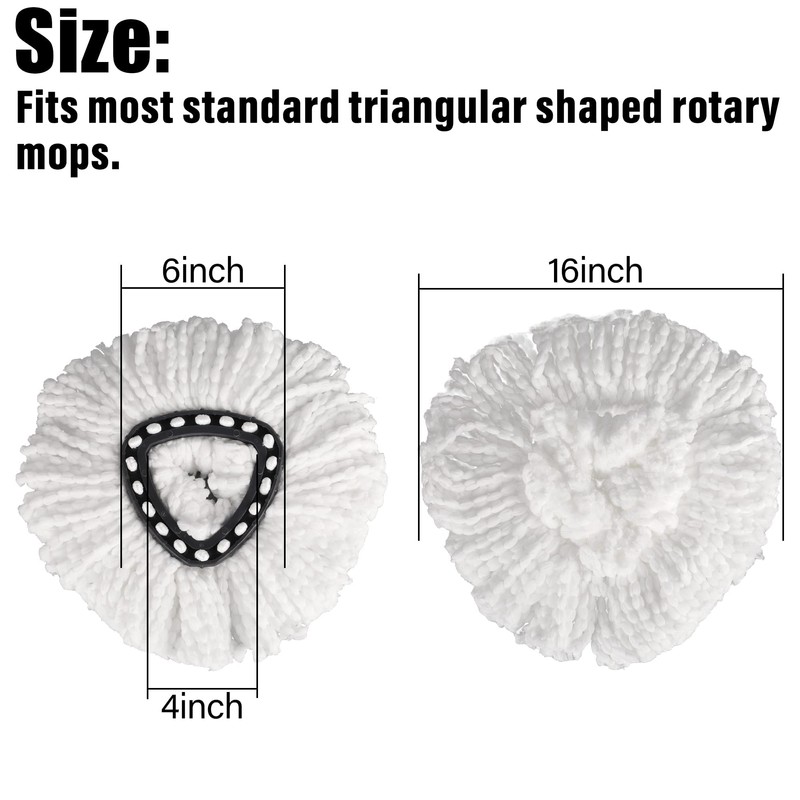 10 Pack Mop Head Replacement for O-Ceda EasyWrin Spin Mop,