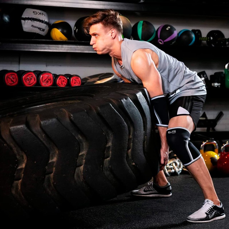 Rodilleras de compresion de 7mm(PAR), ideales para crossfit, gimnasio, y