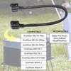 Extra Battery Connection Cable XT150 Gray Braided 20 Inches, Compatible