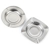 Classic Steel Ashtray Square Ashtray 8ea