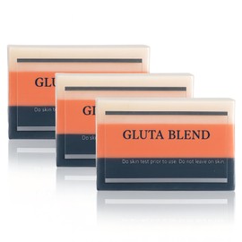 Relumins Premium 3-in-1 Glutablend Beauty Soap Bar – For Smoother, Clearer, Healthier-Looking Skin – Now with Rosehips – Gentle Face & Body Cleanser 120g x 3 Bars