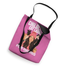 Childless Cat Ladies for Harris 2024 College Dorm Sorority Tote Bag