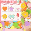 Self-Adhesive Chenille Clothing Embroidered Patches: Preppy KINGSOW 84PCS Star Sew