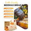Beeswax Bread Bags Reusable for Homemade Sourdough - Large Cotton