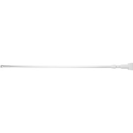 SPARTA 369475EC02 Fiberglass Mop Handle, Jaw Style Mop With Swivel Hang Up Cap For Cleaning, Commercial, Residential, 60 Inches, White