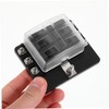 Mikinona 1 Sets LED Fuse Block with Indicator Sticker Labels
