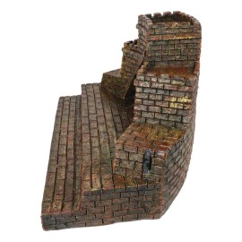 Ebros Medieval Castle Archway Fortress LED Light Display Stand For Miniature