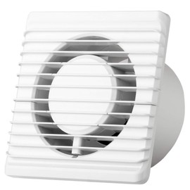 MKK-PLANET Bathroom Fan Diameter 100 mm White Fan Front Wall Fan Bathroom Fan Built-in Fan Bathroom Kitchen Quiet 10 cm
