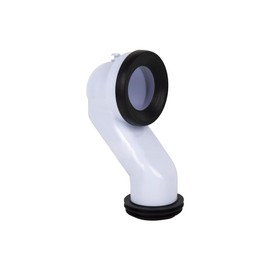 Cofan Connection Hose, 45° Impact Cuff for Toilet, Includes Lip Rubber Diameter 110, Made of Polypropylene