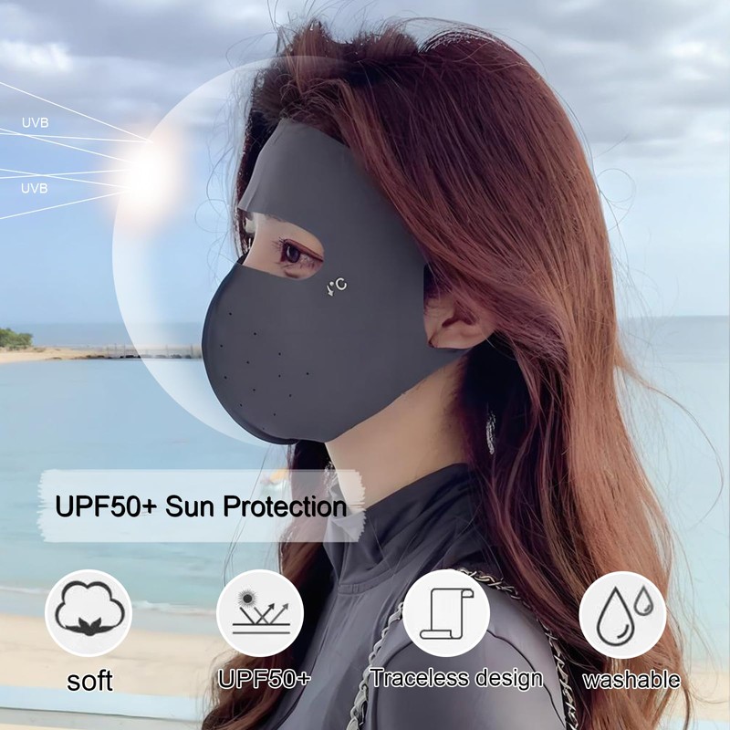 Sports Face Mask with Eye Protection, Breathable Comfort Fit, Navy