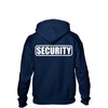 Security Hoody in Navy with White/Reflective Logo Both Front and