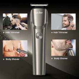 SEJOY Cordless Professional Hair Clippers Trimmer Kit Men Cut Machine Barber Salon