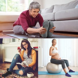 Non Skid Slip Sticky Grippers Socks Pilates Ballet Barre Yoga Socks for Women