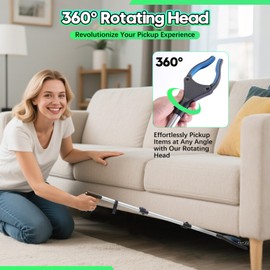 Jmlxiaoya Upgraded 43 Inch Grabber Reacher Tool, Grabbers for Seniors, Extra Long Reacher Grabber Pickup Tool, Anti - Slip Wide Jaw, for Trash Pickup & Surgery Recovery