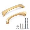 WEAVERBIRD Gold Kitchen Handles 4PCS/10PCS Arch Cabinet Handles Hole Center