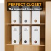 SpaceAid 6 Pack Bed Sheet Organizers and Storage, Foldable Sheet