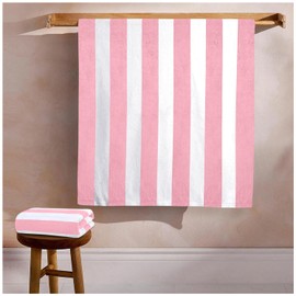 GC GAVENO CAVAILIA Microfiber Beach Towel Large - Super Absorbent Sand Free Beach Towels - Extra Large Beach Towel for Adults (100x200 cm) - Soft, Compact, Lightweight (1 Piece) - Baby Pink