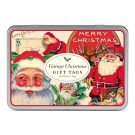 Cavallini Glitter Vintage Christmas, 36-Assorted Gift Tags