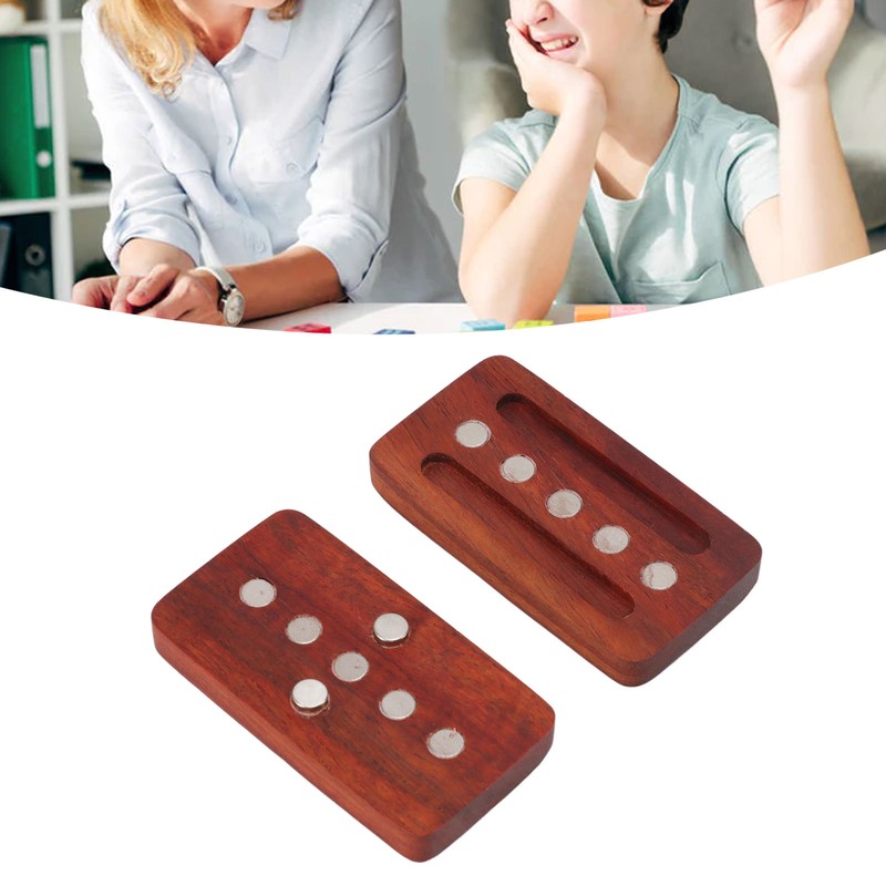 Fidget Slider Red Sandalwood Stress Relief Engraved Fingertip Fidget Slider