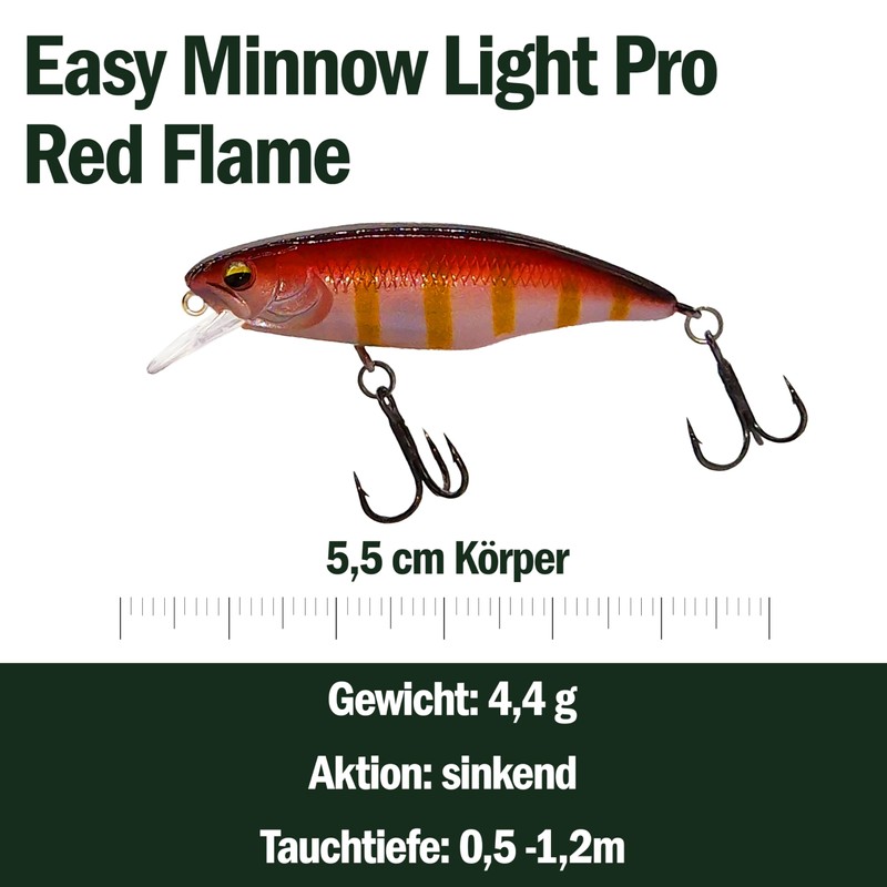 Wobblers Set of 5 for Trout & Bass, 5.5 cm,