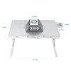 iXTRA Laptop Lap Desk with Cooling Fan - Adjustable with